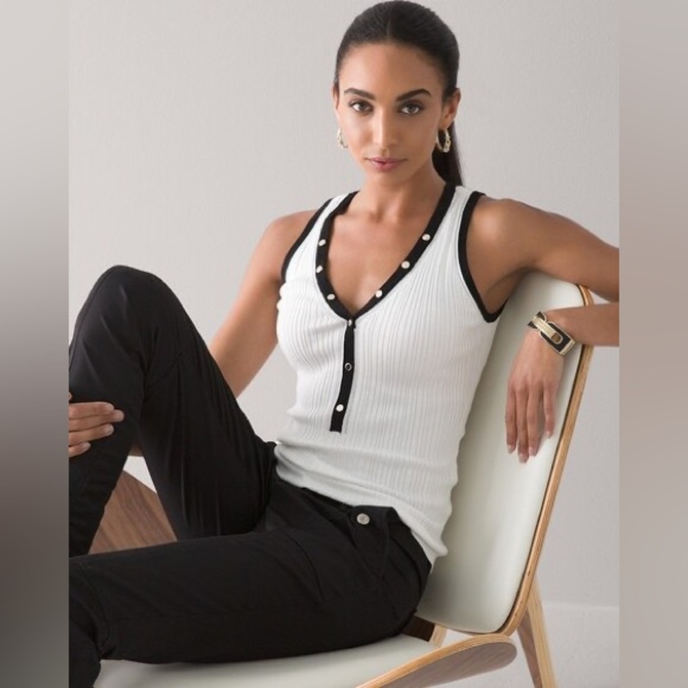 NWT White House Black Market Snap Front Tank